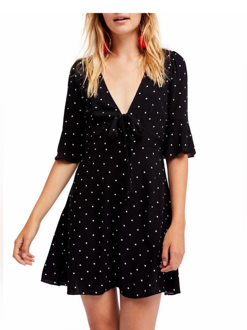 Free People All Yours Polka Dot Dress